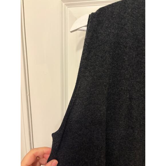 Tahari Luxe 100% Cashmere Cardigan Drape Sweater Vest Medium - Picture 5 of 6